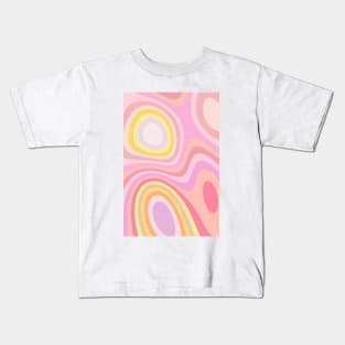 Pink & Funky Abstract Vector Pattern Kids T-Shirt